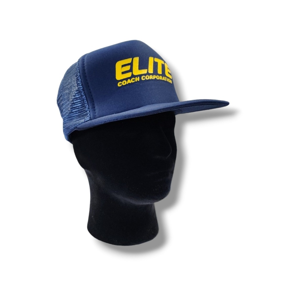 Vintage ELITE Coach Corporation Mesh Trucker Snapback‎ Hat Cap